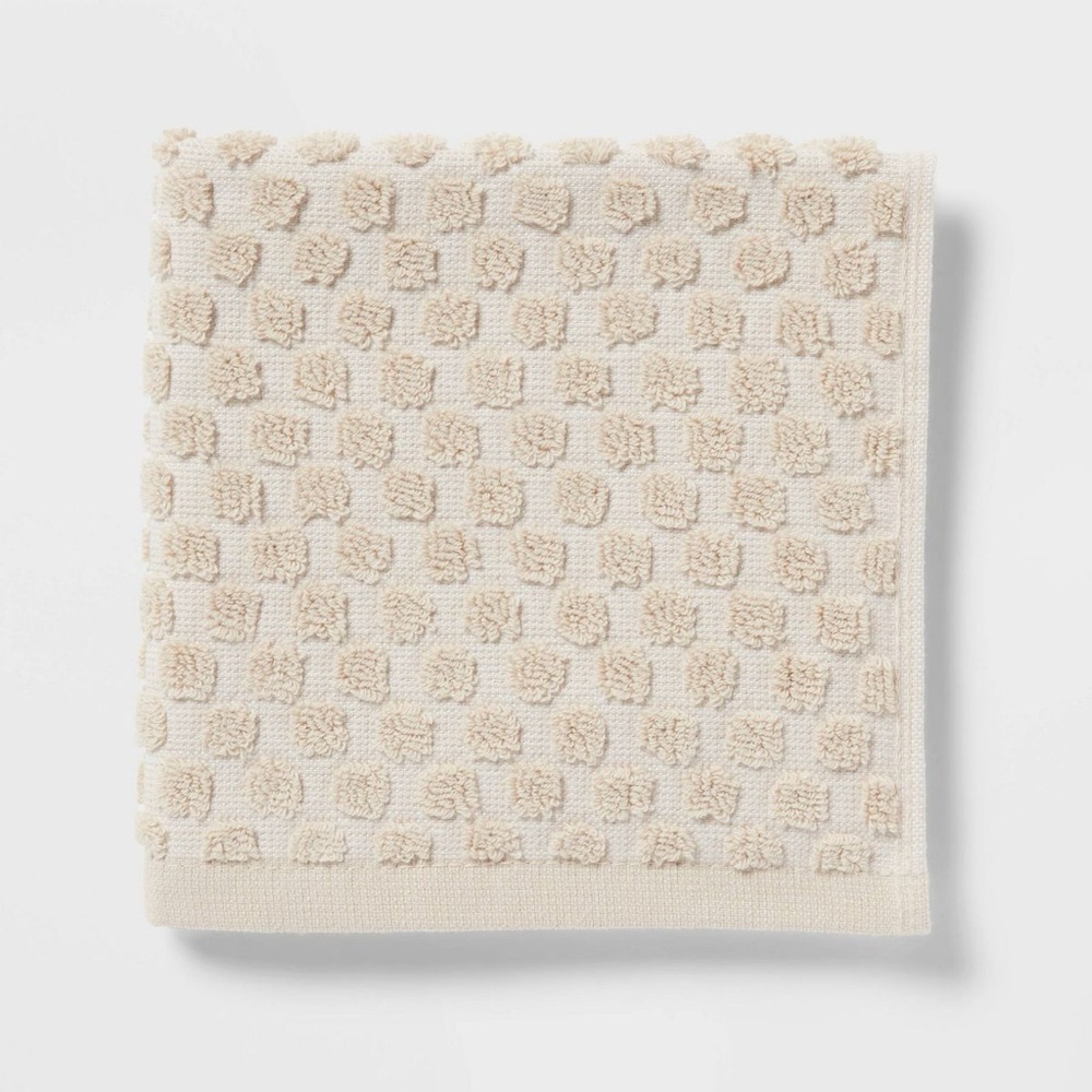 Threshold 6 pc Performance Plus Textured Dot Bath Towel Set in Khaki NWT "54x30" - Picture 11 of 15